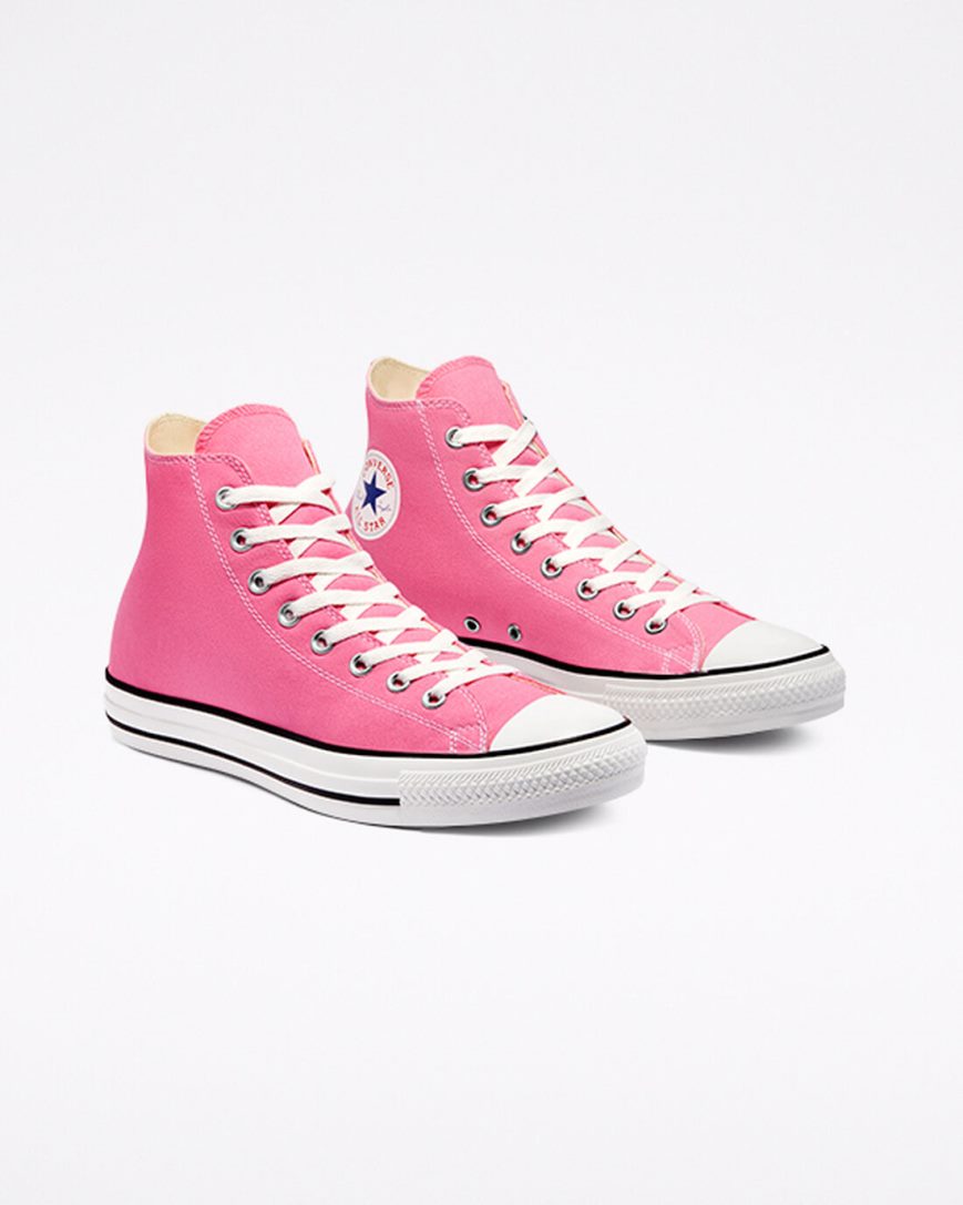 Tenis Converse Chuck Taylor All Star Classicos Cano Alto Masculino Rosa | PT J0514P8